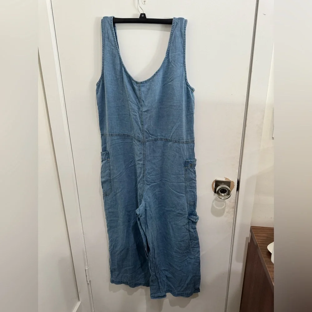Pilcro Light Blue soft Denim Jumpsuit - Picture 2 of 3